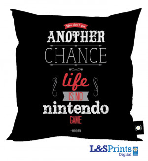 Eminem - You Don't Get Another Chance' Quote Cushion - 2 Colours