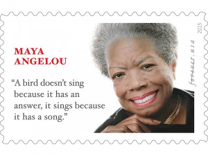Maya Angelou memorial stamp