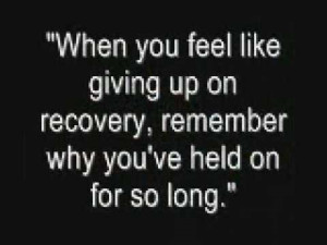 Recovery quote