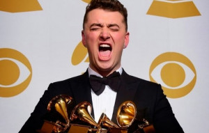 The singer-songwriter Sam Smith , who took four Grammys home last ...
