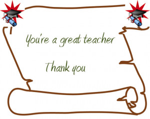Thank You Quotes For Cards For Teachers #1