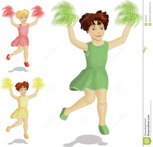 Dancing Cheerleader Girl