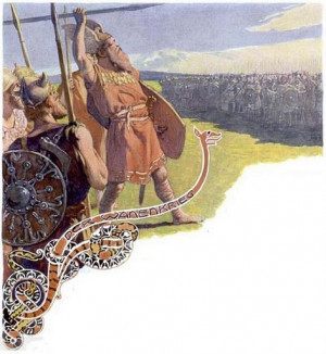 The Vanir War by Emil Doepler (1900)