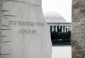 ... Stone of Hope – Martin Luther King Jr. Memorial cc. wikipedia