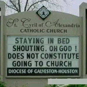 Funny Church Signs Sayings
