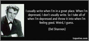 Del Shannon Quote