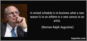 schedule is to business what a new season is to an athlete or a new ...