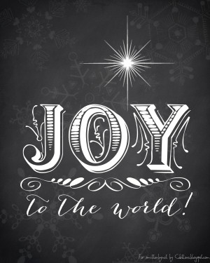 Christmas Printable- Joy to the World