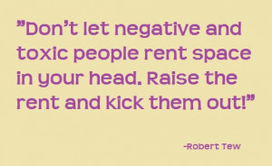Don't let negative people get to you