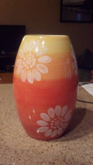Orange ombre vase from color me mine