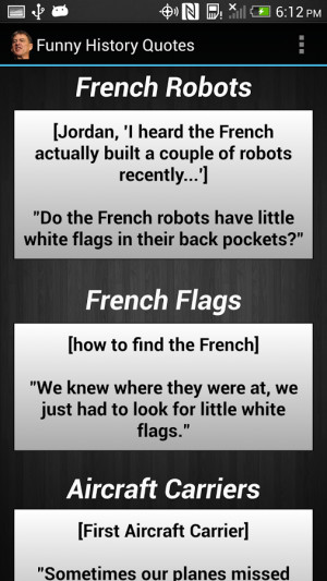 Funny History Quotes - screenshot