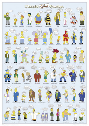 THE SIMPSONS - classic quotes Poster | Sold at EuroPosters