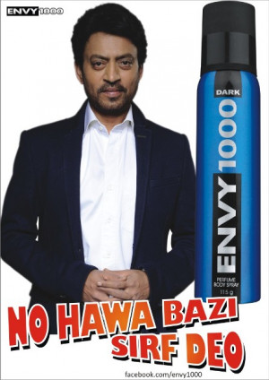 Pic 04_IRFAN KHAN endorses the Brand ENVY 1000, All Deodorant Perfume ...