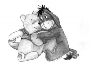 Winnie the Pooh and Eeyore by KerstinSchroeder
