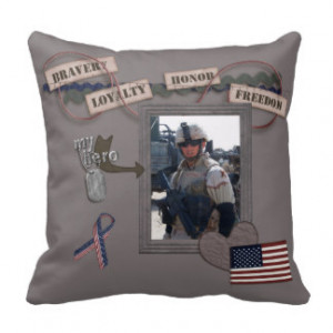 My Hero, My Soldier American MoJo Pillow