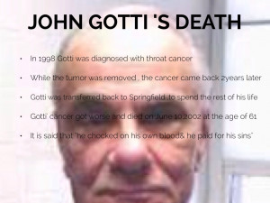 JOHN GOTTI 'S DEATH