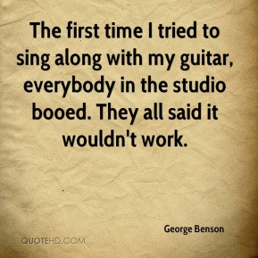 George Benson - The first time I tried to sing along with my guitar ...