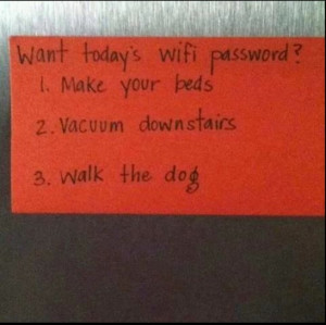 This is a clever way to have teens motivated to do their chores.