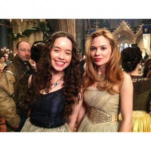 Anna and Celina Behind the Scenes ~ Reign