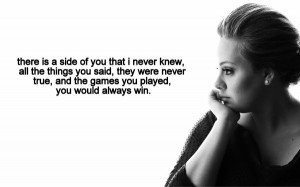 adele, heartbreak, love quotes, quotes, songs, teenage, adele quotes