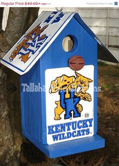 Kentucky birdhouse,Wildcat birdhouse,Kentucky Wildcat,Kentucky ...
