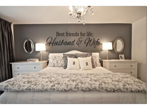 about BEST FRIENDS FOR LIFE HUSBAND & WIFE Wall Art Decal Quote ...