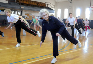exercise 4 fitness – foreground is joyce wendt 80 seniors exercise ...