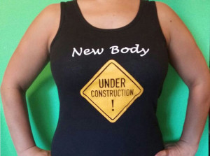 New Body Under Construction. Women Workout Tank Top with motivational ...