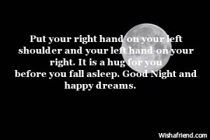 your right hand on your left shoulder and your left hand on your right ...