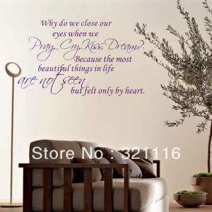 Shipping Home Decor English Saying Epigram Wall Stickers Wall Quote ...