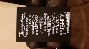 Large Handmade Wooden Custom Sign 20x30 Family Quote Sports Team