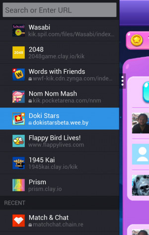 Developing games for Kik