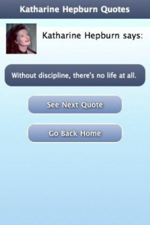 View bigger - Katharine Hepburn Quotes for Android screenshot