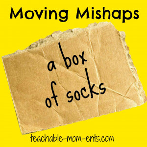 am going to share a few funny moving mishaps with you this week ...