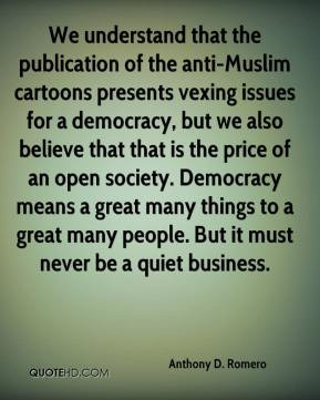 that the publication of the anti-Muslim cartoons presents vexing ...