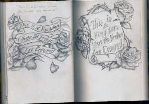Tattoo scrolls on illustrations pencil tattoo design ideas