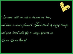 Peter Pan Quotes About Neverland