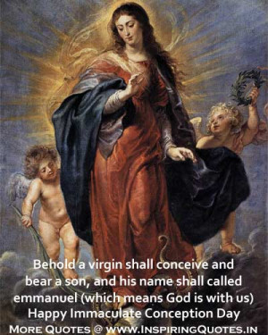 Immaculate Conception Day Quotes, Wishes, Thoughts, Sayings Images ...