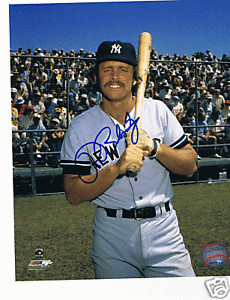 RON BLOMBERG AUTOGRAPH 8 X 10 PHOTO NEW YORK YANKEES
