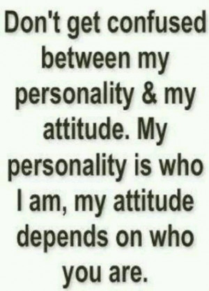Personality and attitude