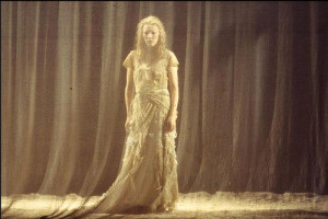 Cate Blanchett as Miranda in The Tempest (1995), Photo by Heidrun Lohr