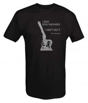Details about Clint Eastwood Quote Dirty Harry Gun Movie T shirt