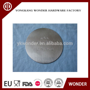 cheap tin cup mat /metal coasters