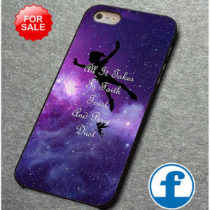 Disney Peter Pan Tinkerbell Quotes Nebula Galaxy for for iphone, ipod ...