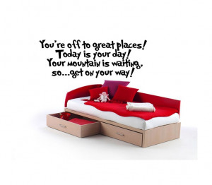 dr seuss wall decal you re off to great places quote