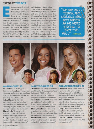 Saved by the Bell HQ SBTB People Magazine Reunion