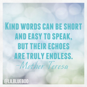 , kind words, and the lady in the bathroom via lilblueboo.com #quote ...