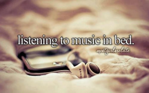 When I cant sleep Im listening to music. It makes me happy and relaxed ...