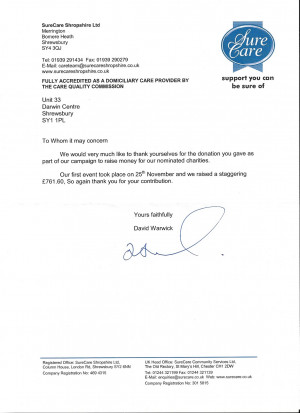 School Donation Thank You Letter Sandles Quotes For