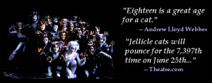Quotes from Andrew Lloyd Webber and Theatre.com on the closing of CATS ...